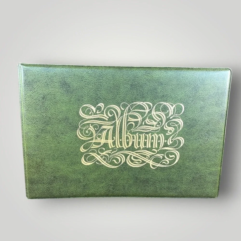 Woolworth Herald Square Photo Album Green Gold 3 Ring Binder 1970s